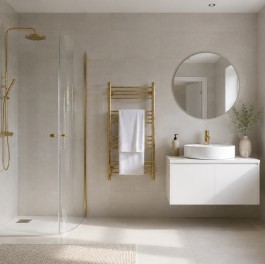 Semicircular shower enclosures