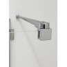 Shower door with wall panel IEVA PLUS QUADRO