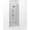 Shower door with wall panel IEVA PLUS QUADRO