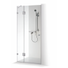 Shower door with wall panel IEVA PLUS QUADRO
