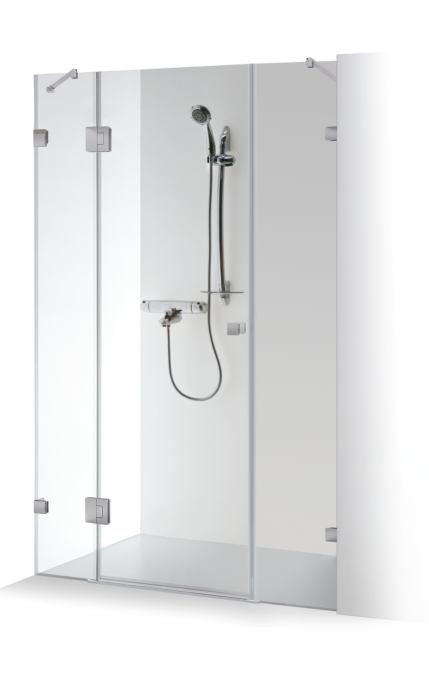 IEVA QUADRO PLUS shower door with additional wall panel