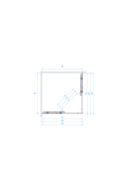 Shower enclosure VESTA - BrastaGlass.com